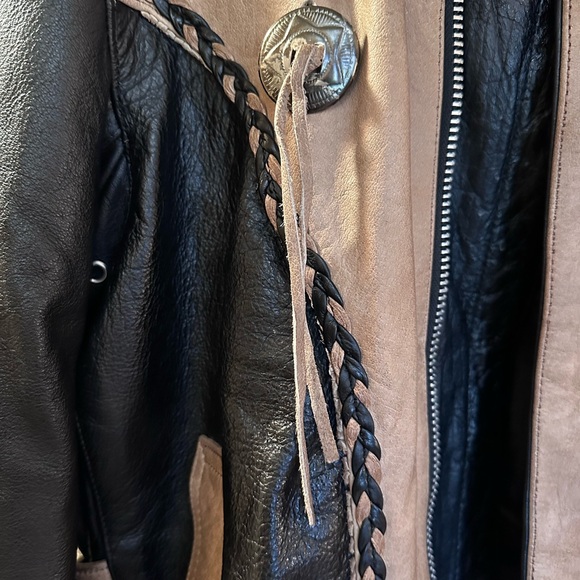 Black and Tan Leather Performance Jacket - Picture 3 of 16